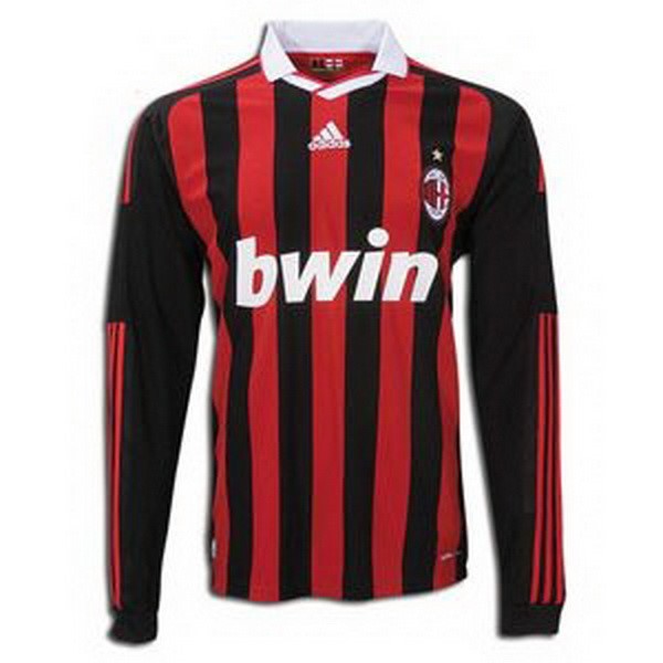 Camiseta AC Milan Primera equipación ML Retro 2009/2010 Rojo